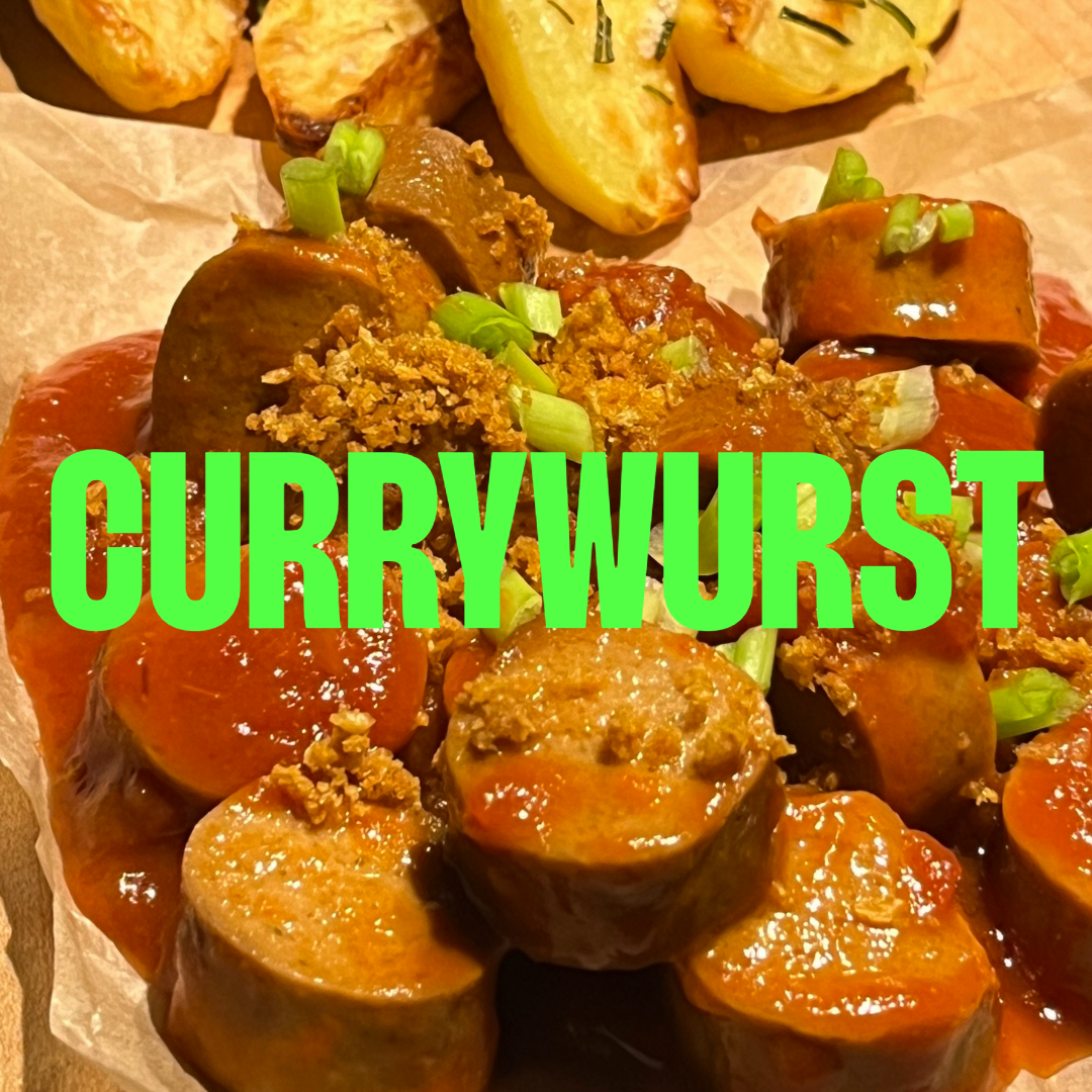 Currywurst mit Rosmarinkartoffeln und homemade Mayo