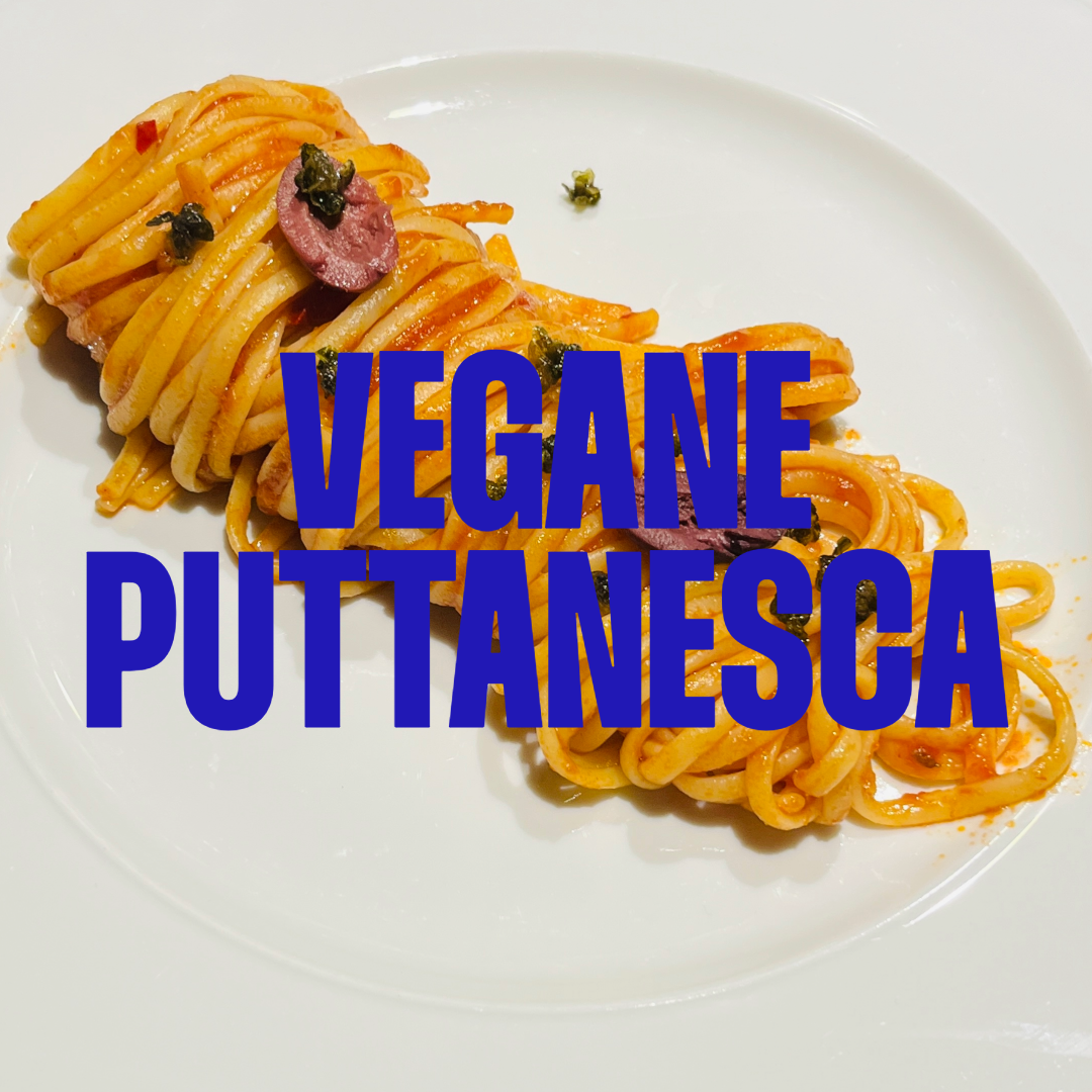 Vegane Puttanesca & frittierte Kapern