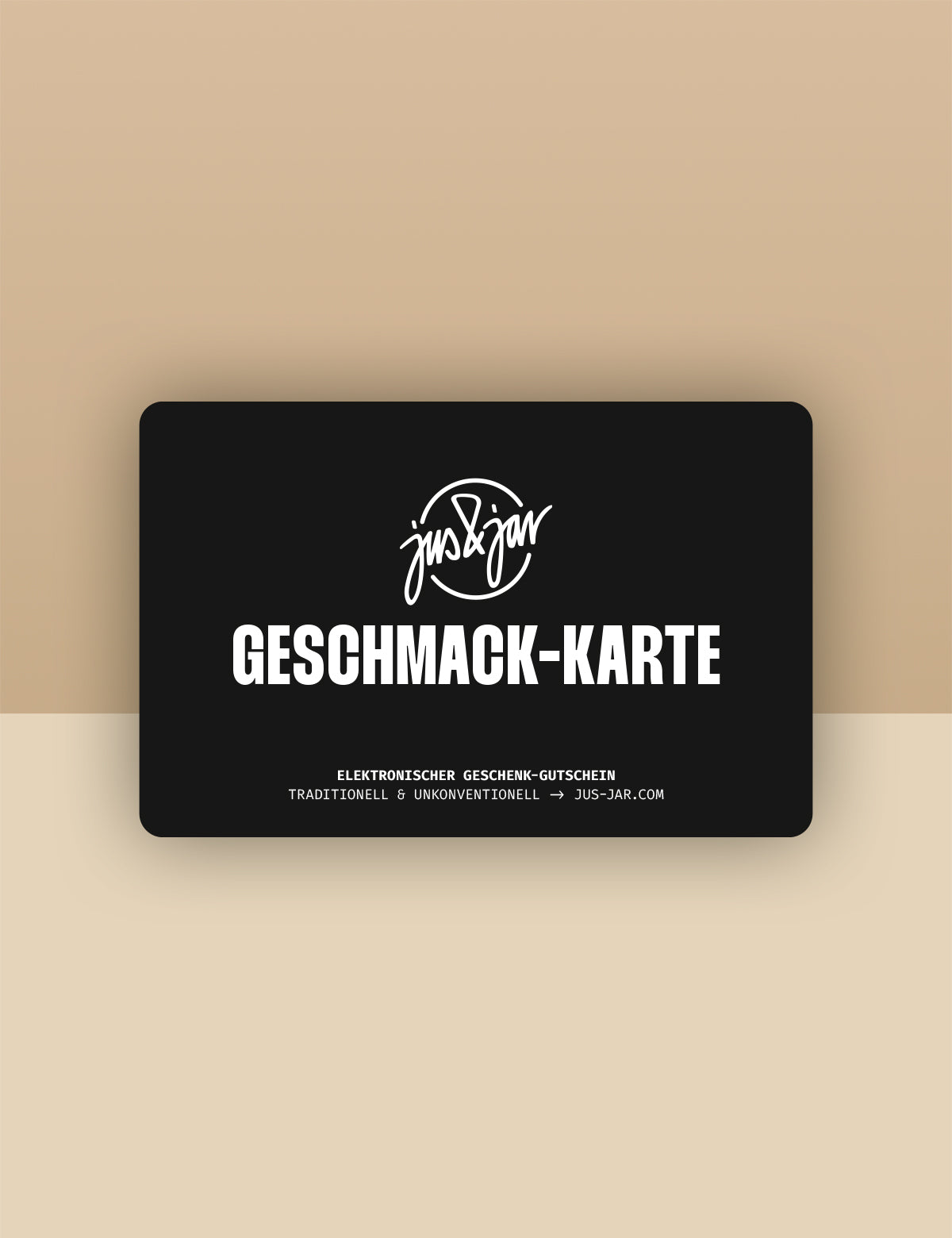 Geschenk-Wertgutschein | jus&jar - jus&jar