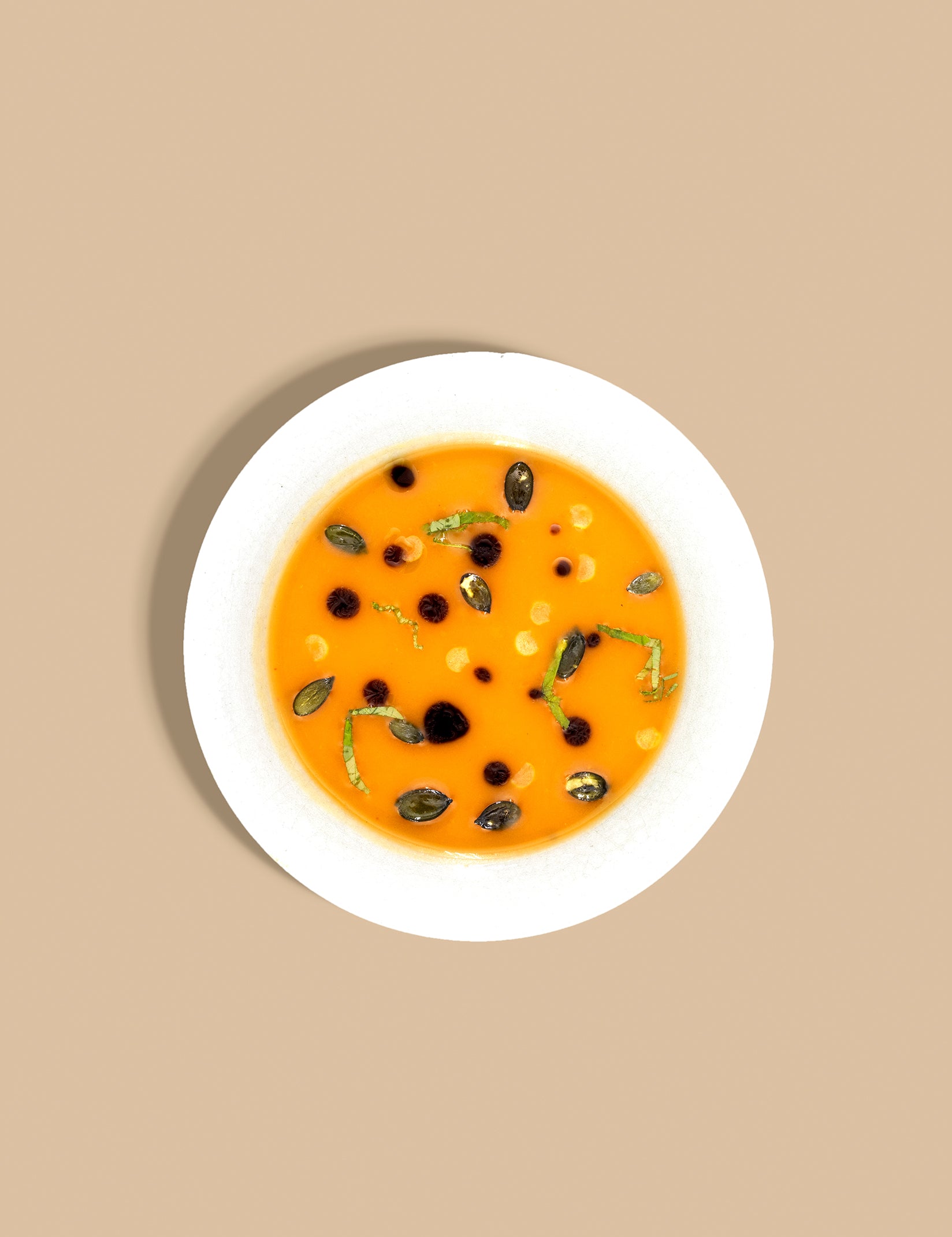 Kürbissuppe.