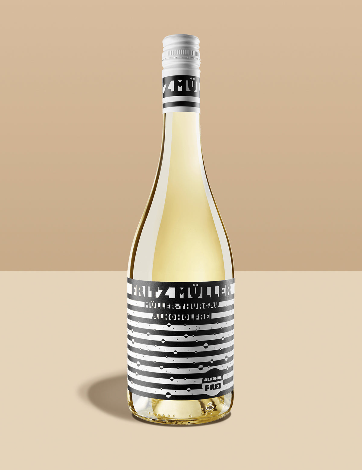 Fritz Müller Perlwein Alkoholfrei.